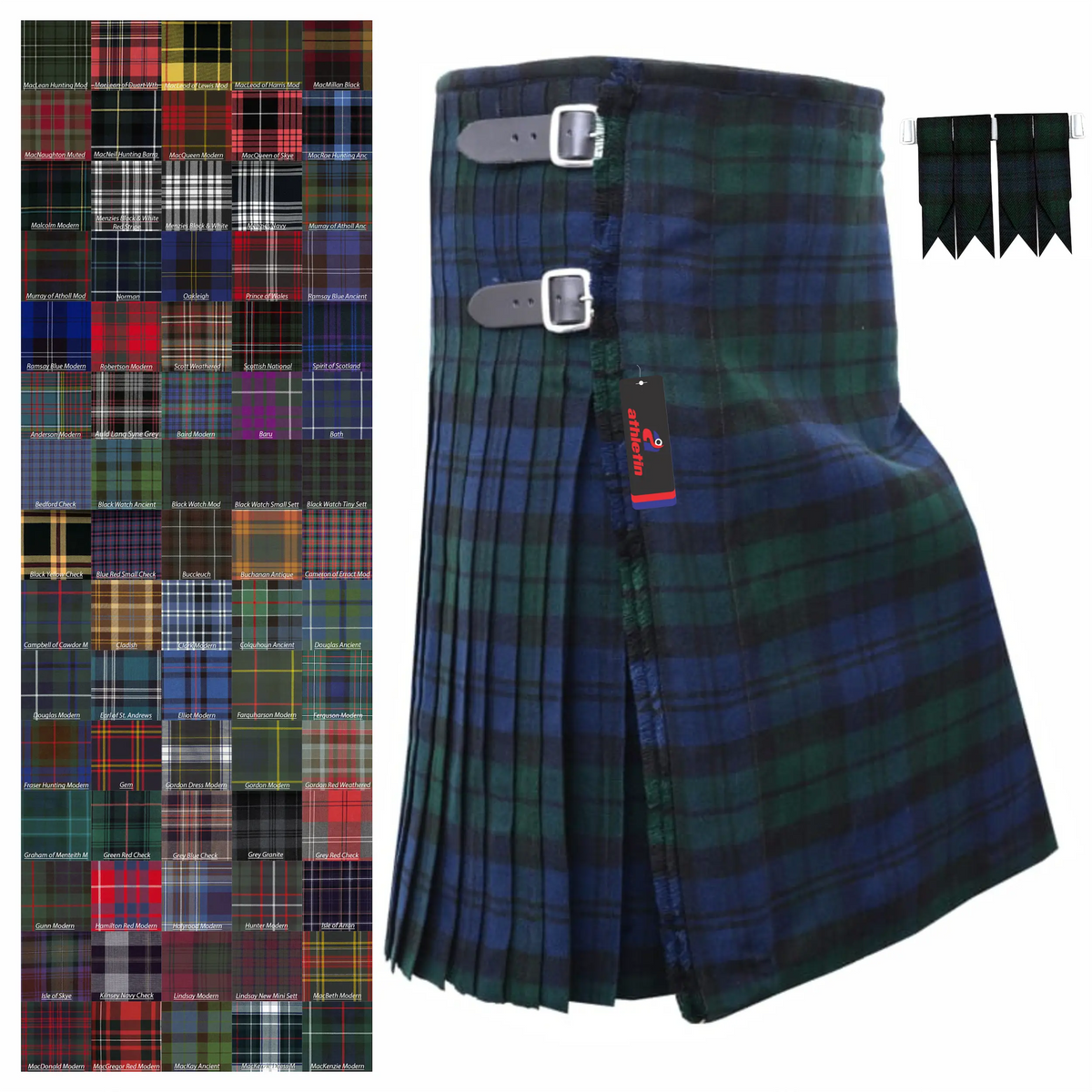 Kilts for Men - Tartan Plaid Mens Kilt 