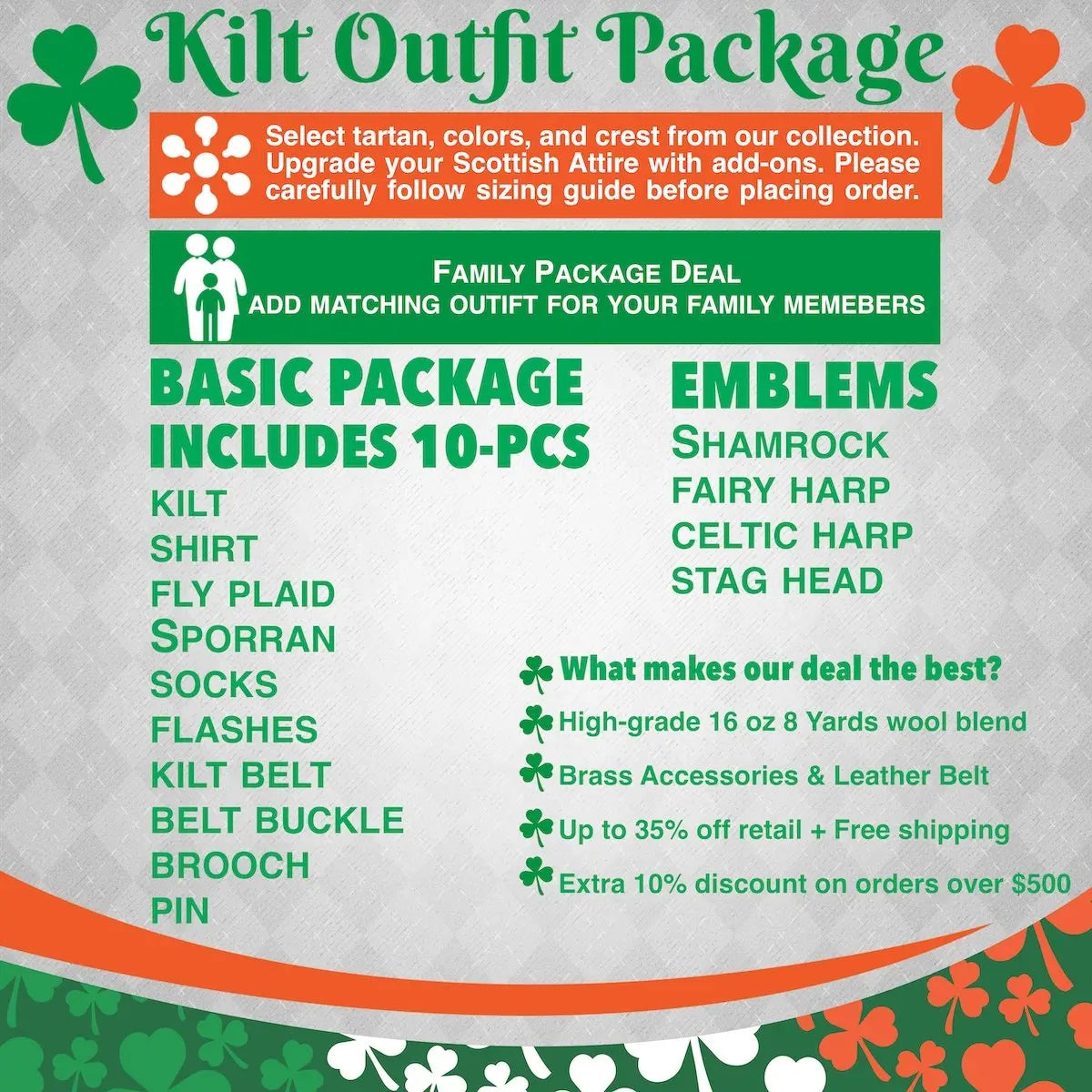 Irish Saffron Kilts for Men - Celebrate Gaelic Traditions 